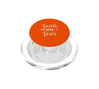 Lindas Letras cristianas Inspiradoras de Faith Over Fear Arrow PopSockets PopGrip para MagSafe