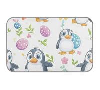 Lindas mantas de verano con diseño de pingüino y huevo de Pascua para gatos de interior, autoenfriamiento, 38 x 23 pulgadas, alfombrilla de refrigeración para exteriores para hámster al aire libre