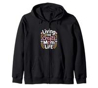 Lindas Manualidades de Living The Crafts Mom Life Sudadera con Capucha