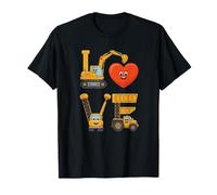 Lindas máquinas de construcción, creando la Palabra Amor, San Valentín Camiseta