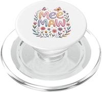 Lindas mariposas florales Meemaw para abuela PopSockets PopGrip para MagSafe