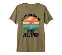 Lindas Medusas Retro No Puedo imaginarme la Vida sin Medusas Camiseta Premium