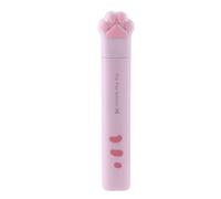 Lindas mini tijeras de pata de gato, de acero inoxidable, divertidas, portátiles, de bolsillo, pequeñas tijeras de seguridad plegables para cortar papel, álbumes de recortes, manualidades (rosa)