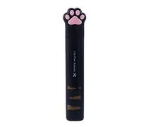 Lindas mini tijeras de pata de gato, de acero inoxidable, divertidas, portátiles, de bolsillo, pequeñas tijeras de seguridad plegables para cortar papel, álbumes de recortes, manualidades (negro)