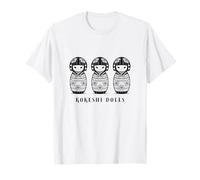 Lindas muñecas japonesas Kokeshi Camiseta