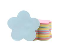 Lindas Notas Adhesivas - 7,6 X 7,6 Cm, 500 Hojas, 5 Paquetes, Papel Grueso | Páginas De Escritura Adhesivas, Estilos De Estrellas De Flores De Amor, Gestión De Tareas, Planificación De Proyectos, Reco