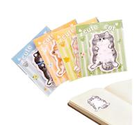 Lindas notas adhesivas - Blocs de notas con diseño de gatos, notas adhesivas de oficina, escuela, empresa, universidad, aula, diario, diario, profesor, estudiante