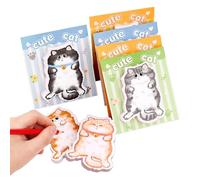 Lindas notas adhesivas, blocs de notas de gatos, artículos de papelería, notas adhesivas para notas escritas | Para oficina, escuela, empresa, universidad, aula, diario, diario, profesor, estudiante
