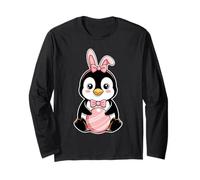 Lindas Orejas de Conejo de Im The Easter Penguin para Mujeres, niños y niñas Manga Larga