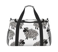 Lindas ovejas,Bolsas Deportivas, Bolsos de Viaje Deportivos Cruzados de Mano, Bolsas de Viaje de Gran Capacidad para Mujeres y Hombres.