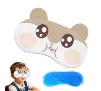 Lindas para los ojos para dormir | opacas vendas de noche con paquete de gel refrescante | Lindos dibujos animados antifaz para dormir | para casa, viajes, avión, siesta, relajación