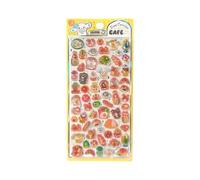 Lindas pegatinas - 20,5 x 9,6 cm, pegatinas decorativas para manualidades | pegatinas 3D | Mini pegatina en relieve 3D | para vasos de agua, portátiles, guitarras, maletas, maletas, cuadernos, gafas