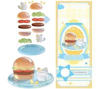 Lindas pegatinas 3D | Pegatinas transparentes de figuras - Pegatinas de 3D impermeables y apilables | Para de teléfono móvil, escritorio, diario, botella de agua, planificador, cuaderno