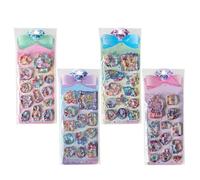 Lindas Pegatinas De Agua - 3D, Calcomanías Expandibles Con Purpurina Hojas Para Manualidades Brillantes | Conjunto De Decoración DIY Creativo, Serie De Surtido De Etiquetas Artísticas Autoadhesivas P