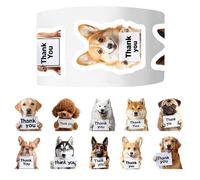 Lindas pegatinas de animales - Rollo de 500 pegatinas estéticas de agradecimiento | Pegatinas de animales para botellas de agua, para niños, niñas, adolescentes, adultos, estudiantes, profesores