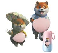 Lindas Pegatinas de Barriga,Pegatinas de Perros - 3D de de Barriga | para Niños Adultos de Móvil Cuaderno Manualidades Regalos Recompensas Escolares