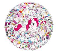 Lindas pegatinas de Unicorn 100 Uds. Para botellas de agua, ordenador portátil, monopatín, pegatina bonita, regalo para niños y adolescentes, resistente al agua
