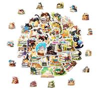 Lindas pegatinas - Pegatinas de dibujos animados Kawaii, diseños estéticos de vinilo, decoración multiescenario, planificador de álbumes de recortes, decoración | Uso sin esfuerzo hojas de arte