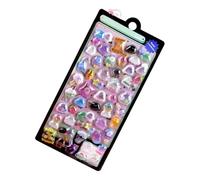 Lindas pegatinas pequeñas - Diseños de dibujos animados luminosos, etiquetas gráficas de criaturas vivas, encantador juego de etiquetas con formas de parche coloridas, nuevas obras de arte en mezcla