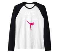 Lindas Pero peligrosas Divertidas Chicas de Karate Artes Marciales Mujeres Camiseta Manga Raglan