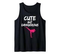 Lindas Pero peligrosas Divertidas Chicas de Karate Artes Marciales Mujeres Camiseta sin Mangas