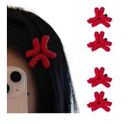 Lindas pinzas para el pelo Angry - Paquete de 4/8 pasadores de cómic de dibujos animados para mujeres y niñas, horquillas antideslizantes para el pelo para cosplay (4)