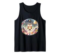 Lindas plumas de búho y luna boho atrapasueños estética bohemia Camiseta sin Mangas