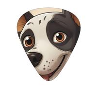 Lindas púas de guitarra con patrón dálmata, juego de 12 piezas con 3 grosores diferentes, adecuadas para guitarras eléctricas y acústicas