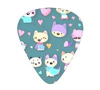 Lindas púas de guitarra Little Fox, púas de celuloide de alta calidad para mejorar la jugabilidad y el tono.