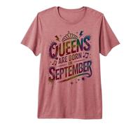 Lindas Reinas DE Cumpleaños Nacidas EN SEPTIEMBRE Celebra Virgo Libra Camiseta Premium