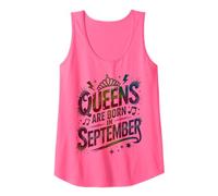 Lindas Reinas DE Cumpleaños Nacidas EN SEPTIEMBRE Celebra Virgo Libra Camiseta sin Mangas
