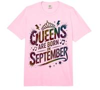 Lindas Reinas DE Cumpleaños Nacidas EN SEPTIEMBRE Celebra Virgo Libra Comfort Colors Adult Heavyweight T-Shirt