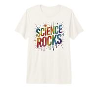 Lindas Rocas de Ciencia Campamento de biología Enseñar Stem Nerd Steminist Camiseta Premium