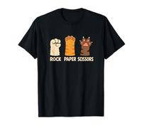 Lindas Tijeras de Papel de Pata de Gato, Juego introvertido, Rescate de Gatos Camiseta