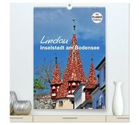 Lindau - Inselstadt am Bodensee (hochwertiger Premium Wandkalender 2026 DIN A2 hoch), Kunstdruck in Hochglanz: Impressionen aus der kleinen Stadt im See