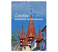 Lindau - Inselstadt am Bodensee (Wandkalender 2026 DIN A2 hoch), CALVENDO Monatskalender: Impressionen aus der kleinen Stadt im See
