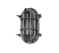 Lindby aplique de pared exterior en latón antiguo, lámpara | luz de exterior ip44 protección contra salpicaduras, e27, diseño industrial