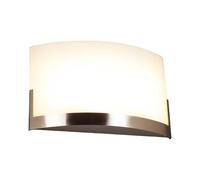 Lindby aplique de pared interior en blanco satinado, níquel lámpara | iluminación de pared, e27, 2 bombillas, moderno, de vidrio para pasillo, sala de estar, salón, dormitorio, comedor