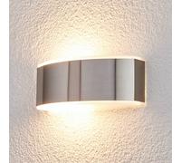 Lindby Aplique de pared Pacon de acero inoxidable para exteriores