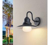 Lindby aplique de pared para exterior Roisin, antracita, metal, 31 cm