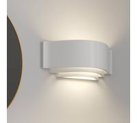 Lindby Aplique de yeso Amran, blanco, 3 etapas