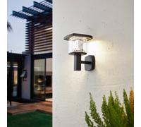 Lindby aplique LED para exterior Askan, 24 cm, acero inoxidable, IP44