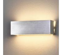 Lindby Aplique LED Ranik rectangular de aluminio