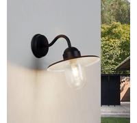 Lindby aplique para exterior Filip, negro, 30 cm, E27, IP44