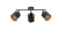 Lindby - Aralena 3 Lámpara de Techo Negro/Oro
