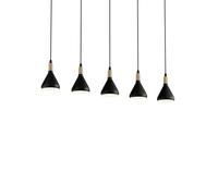 Lindby - Arina Lámpara Colgante Black/Wood