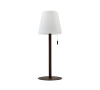 Lindby - Azalea LED Portable Lámpara de Sobremesa IP44 Blanco/marrón