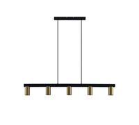 Lindby - Baliko 5 Lámpara Colgante Black/Brass