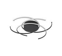 Lindby Bombillas LED lámpara de techo en negro, plafón