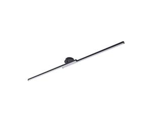 Lindby Bombillas LED lámpara de techo en negro, plafón | lámpara de salón, 2 fuentes de luz, moderno, 3000 k blanco cálido, de aluminio, angular para sala de estar, salón,